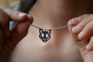 Fa medál Black Foxy Pendant