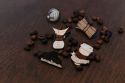 Fa bross Coffee Blood Type Brooch