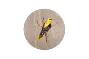 Fa dekoráció Oriole Wooden Image