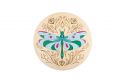 Fa dekoráció Dragonfly Wooden Image 
