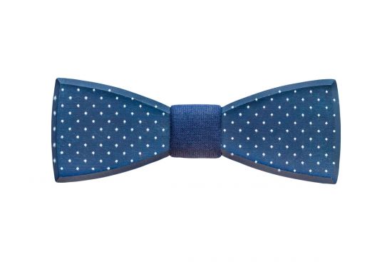 Fa csokornyakkendő  Navy Speckle