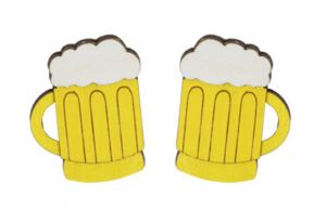Fa fülbevaló Beer Earrings