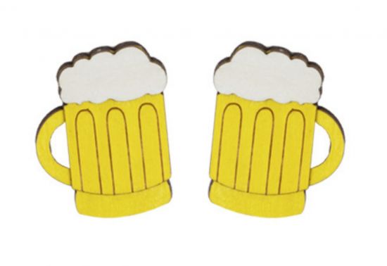Fa fülbevaló Beer Earrings