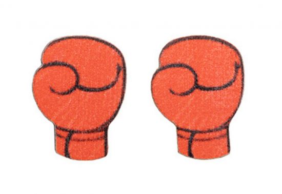 Fából készült fülbevalók Box Earrings