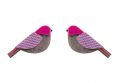 Fa fülbevaló Purple Cutebird Earrings