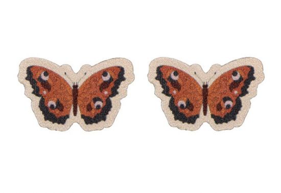 Fa fülbevaló Rouge Butterfly Earrings