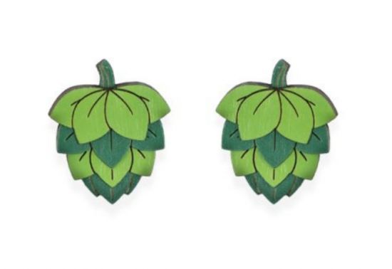 Fa fülbevaló Hops Earrings