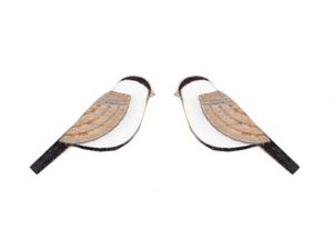 Fa fülbevaló Natural Cutebird Earrings