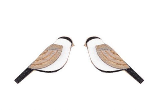 Fa fülbevaló Natural Cutebird Earrings