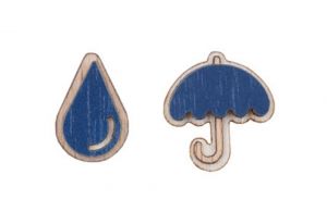 Fa fülbevaló Storm Earrings