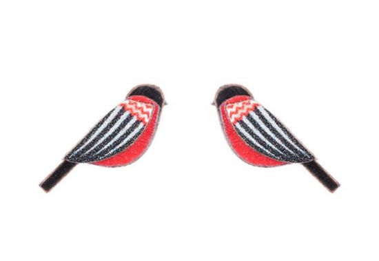 Fa fülbevaló Zigzag Cutebird Earrings