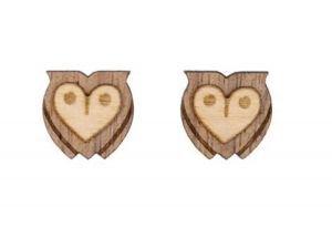 Fa fülbevaló Wise Owl Earrings