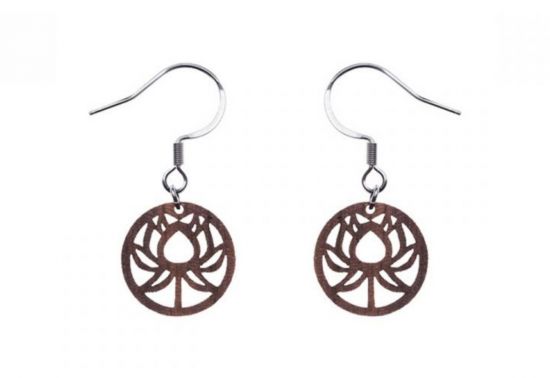 Fa fübevaló Lotos Earrings