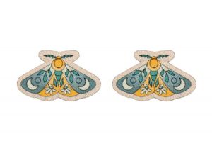 Fa fülbevaló Moth Earrings