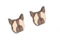 Fa fülbevaló French Bulldog Earrings