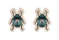 Fa fülbevaló Blue Beetle Earrings