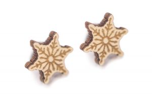 Fa fülbevaló Snowflake Earrings
