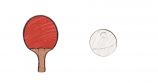 Fából készült fülbevalók Pingpong Fülbevalók