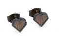 Fém fülbevaló Apis Nox Earrings Heart
