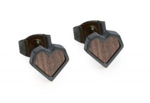 Fém fülbevaló Apis Nox Earrings Heart