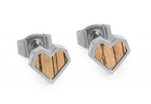 Fém fülbevaló Lini Earrings Heart