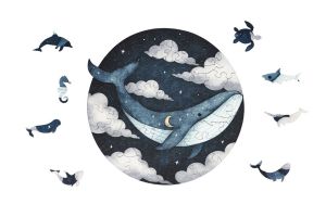 Fa puzzle – Bálna