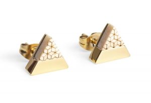 Fém fülbevaló Virie Earrings Triangle