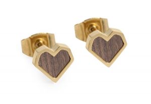 Fém fülbevaló Aurum Earrings Heart