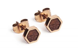 Fém fülbevaló Rea Earrings Hexagon
