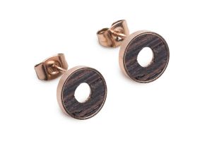 Fém fülbevaló Rose Earrings Circle