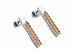 Fém fülbevaló Lini Earrings Rectangle