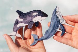 Mini fa puzzle – Kardszárnyú delfin – Epipi márkájú
