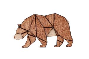 Fa bross Walking Bear Brooch