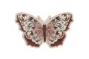 Fából készült bross Rose Butterfly Brooch
