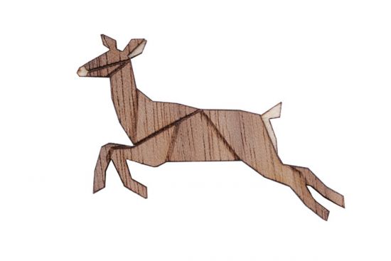 Fa bross Jumping Doe Brooch