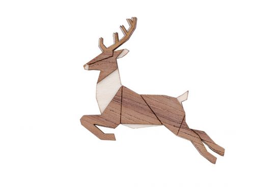 Fa bross Jumping Deer Brooch