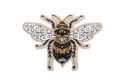 Fából készült bross Bee Brooch