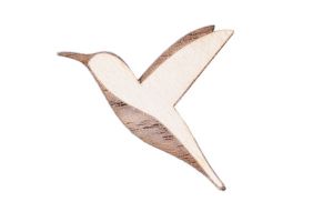 Fa bross Natural Hummingbird Brooch