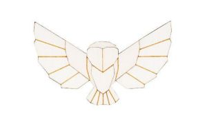 Fa bross Snowy Owl Brooch