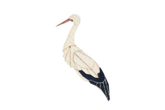 Fa bross Stork Brooch