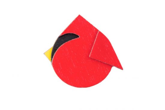 Fa bross Red Cutebird Brooch