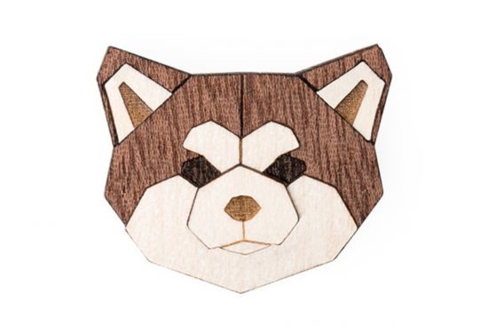 Fa bross Akita Inu Brooch