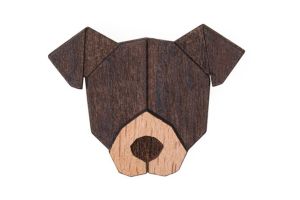 Fa bross American Pit Bull Terrier Brooch