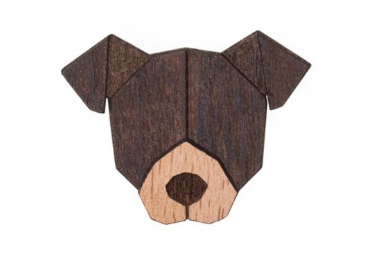 Fa bross American Pit Bull Terrier Brooch