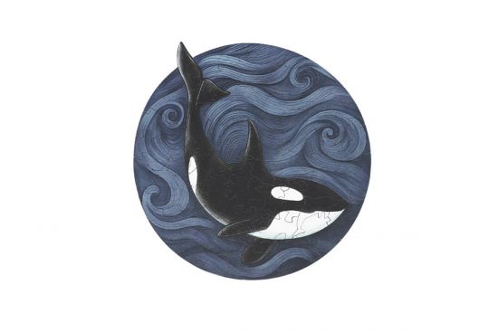 Fa puzzle kardszárnyú delfin 