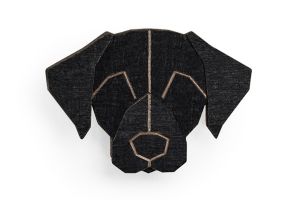 Fa bross Black Labrador Brooch