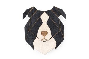 Fa bross Border Collie Brooch