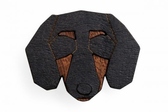 Fa bross Dachshund Brooch