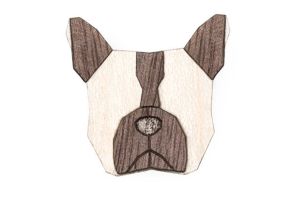 Fa bross French Bulldog Brooch