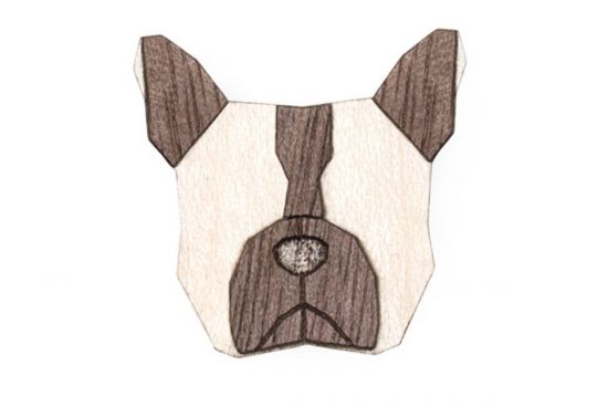 Fa bross French Bulldog Brooch